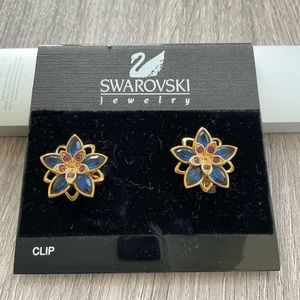 Swarovski clip earrings